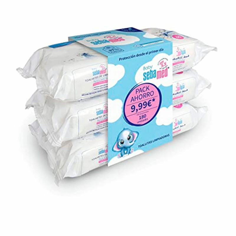 Moist Wipes Sebamed 180 Units