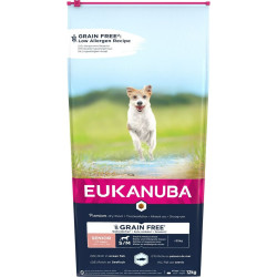 Fodder Eukanuba  Grain Free Senior small/medium breed Senior Fish 12 kg