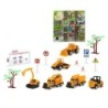 Construction Work Vehicles (Set) 1:64 22 x 22 cm