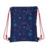 Backpack with Strings Spider-Man Neon Navy Blue 26 x 34 x 1 cm