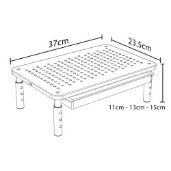 Screen Table Support MacLean MC-946 13" 13"-32" 37 x 23,5 x 14 cm