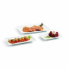 Snack tray Quid Gastro Fun White Ceramic 20 x 13 x 2 cm (6 Units)