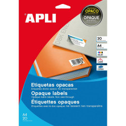 Adhesive labels Apli White 25,4 x 10 mm 114 x 10 mm