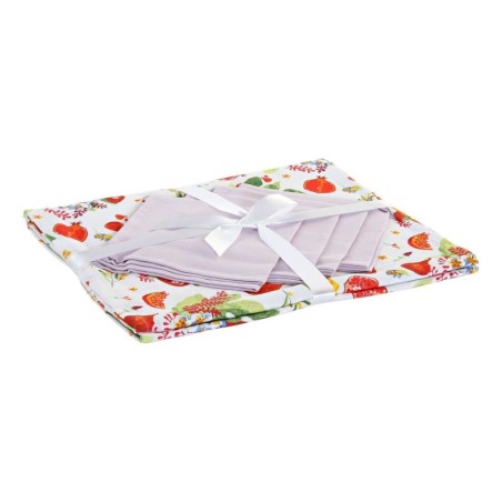 Tablecloth and napkins DKD Home Decor 8424001798766 Multicolour 150 x 150 x 0,5 cm (5 pcs)