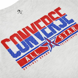 Child's Short Sleeve T-Shirt Converse Star Birch Light grey