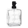 Soap Dispenser Pure Soap Crystal Transparent Plastic 570 ml (6 Units)