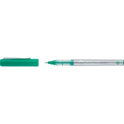 Liquid ink pen Faber-Castell Roller Free Ink Green 0,5 mm (12 Units)