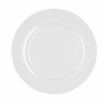 Flat plate Bidasoa Glacial Ceramic White (27 cm) (Pack 4x)