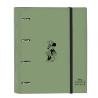 Ring binder Minnie Mouse Mint shadow Military green (27 x 32 x 3.5 cm)