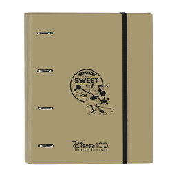 Ring binder Minnie Mouse Beige (27 x 32 x 3.5 cm)