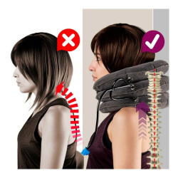 Cushioned Neck Traction Device Siluet Fitness NECK TRACK TN-1S