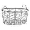 Set of Baskets Silver Metal 40 x 18 x 40 cm (3 pcs)