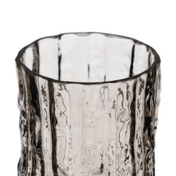 Vase Grey Crystal 10 x 10 x 25,5 cm