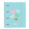 Ring binder Moos Butterflies Blue 27 x 32 x 3.5 cm