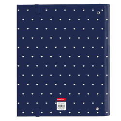 Ring binder Safta Paris Pink Navy Blue 27 x 32 x 3.5 cm