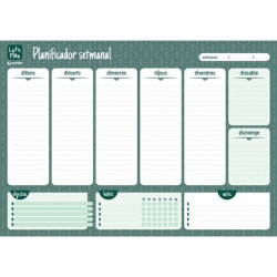 Weekly Planner Grafoplas Green A3