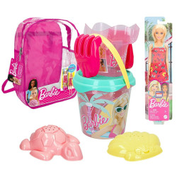 Beach toys set Barbie 8 Pieces 18 x 16 x 18 cm