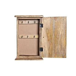 Key cupboard DKD Home Decor Brown Dark brown Mango wood 18 x 7,5 x 28 cm