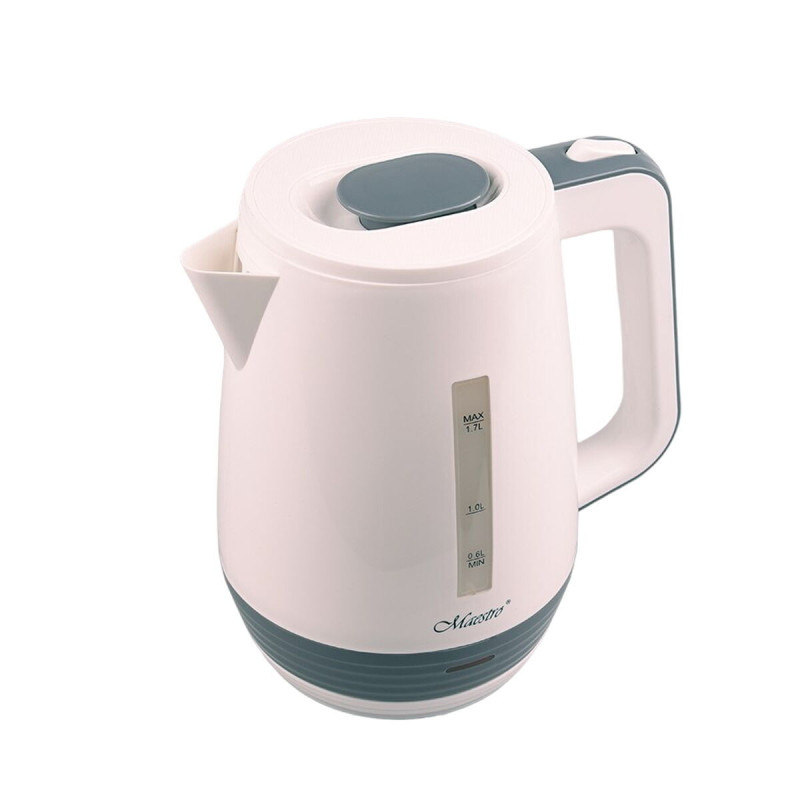 Kettle Feel Maestro MR033 White Grey Plastic 2200 W 1,7 L