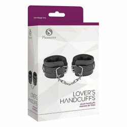 Cuffs S Pleasures Lover's Black Black/Silver