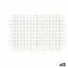 Table Mat Bidasoa Ikonic White PVC (47,5 x 29,5 cm) (Pack 12x)