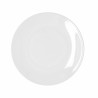 Flat Plate Bidasoa Glacial Coupe White Ceramic 25 cm (6 Units) (Pack 6x)