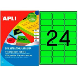 Printer Labels Apli Green 64 x 33,9 mm