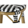 Stool Home ESPRIT Bicoloured Metal synthetic rattan 39,5 x 39,5 x 74,5 cm