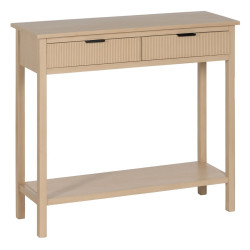 Console Natural Pine MDF Wood 90 x 30 x 81 cm