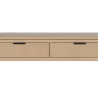 Console Natural Pine MDF Wood 90 x 30 x 81 cm