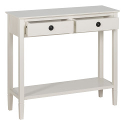 Console White Pine MDF Wood 90 x 30 x 81 cm