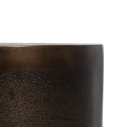 Small Side Table Bronze Aluminium 30 x 30 x 43 cm