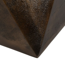 Small Side Table Bronze Aluminium 30 x 30 x 41 cm