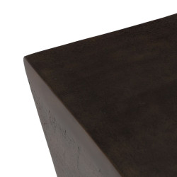 Small Side Table Bronze Aluminium 30 x 30 x 41 cm