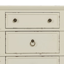 Nightstand White Fir wood DMF 51 x 32 x 66 cm