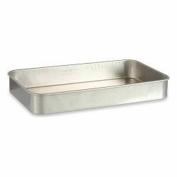 Roasting Tin Silver Aluminium 28,5 x 6,5 x 46 cm (12 Units)