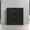 Chest of drawers Trelleborg Black 78 x 40  x 80 cm