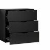 Chest of drawers Trelleborg Black 78 x 40  x 80 cm