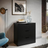 Chest of drawers Trelleborg Black 78 x 40  x 80 cm