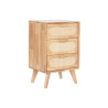 Chest of drawers Home ESPRIT Natural Metal Rubber wood 40 x 30 x 63 cm