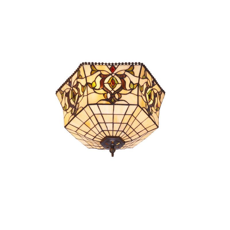 Ceiling Light Viro Hexa Ivory Iron 60 W 30 x 25 x 30 cm