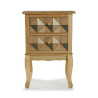 Nightstand Versa Elva Wood MDF Wood/Fir wood (33,5 x 67 x 45 cm)