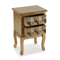 Nightstand Versa Elva Wood MDF Wood/Fir wood (33,5 x 67 x 45 cm)