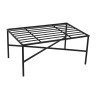 Footrest Home ESPRIT White Black Metal Urban 75 x 50 x 45 cm