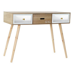 Desk DKD Home Decor White Brown Wood (100 x 50 x 76 cm)