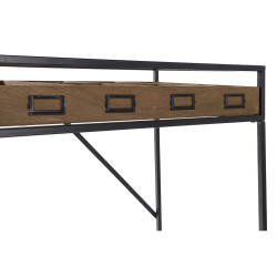 Console DKD Home Decor Brown Black Metal Crystal MDF Wood 120 x 40 x 83 cm