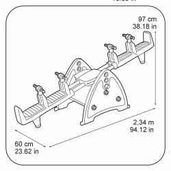 Swing Feber Saw 2x2 Rocker (60 x 234 x 97 cm)