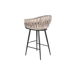 Stool DKD Home Decor Black Beige Metal 61 x 52 x 101 cm