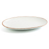 Serving Platter Ariane Terra Oval Ceramic Beige (Ø 26 cm) (12 Units)