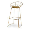 Stool Golden Mustard Iron (51 x 94 x 52 cm) (2 Units)